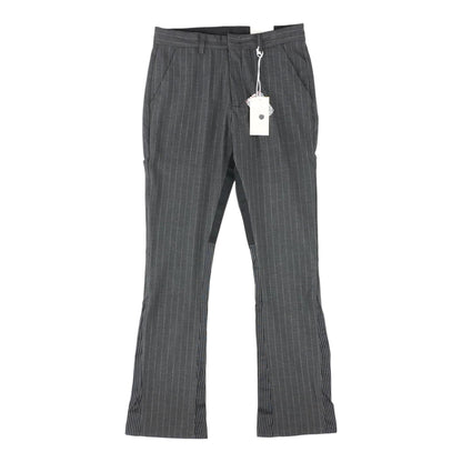 Gray Striped Dress Pants