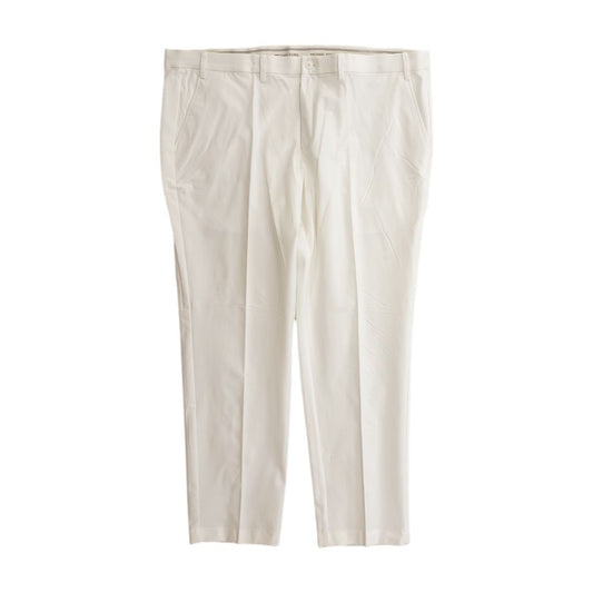 White Solid Chino Pants