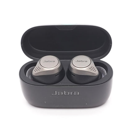 Titanium Black Elite 75t Wireless Earbuds