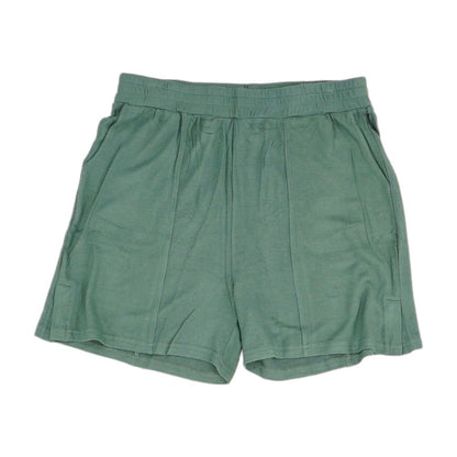 Green Solid Active Shorts