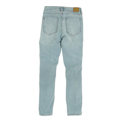 Blue Solid High Rise Jeans