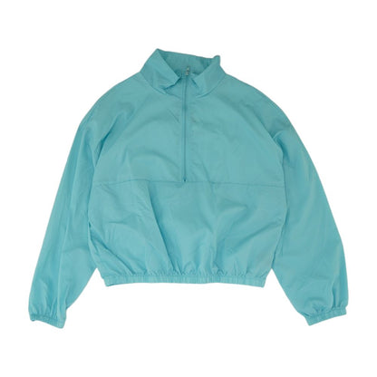 Blue Solid 1/4 Zip Pullover