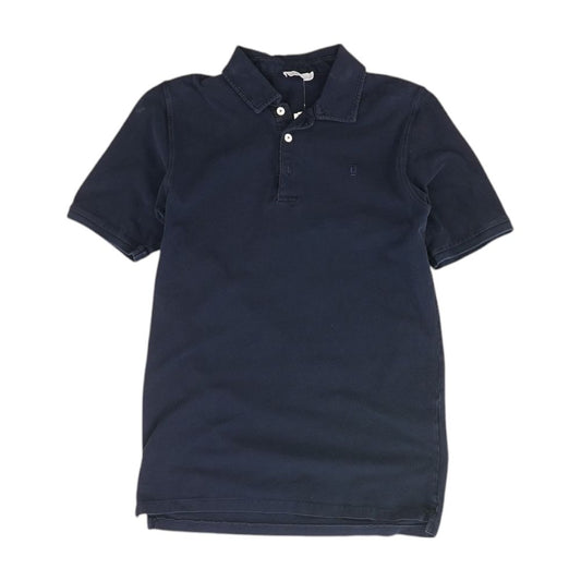 Navy Solid Short Sleeve Polo