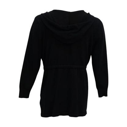 Black Solid Cardigan Sweater