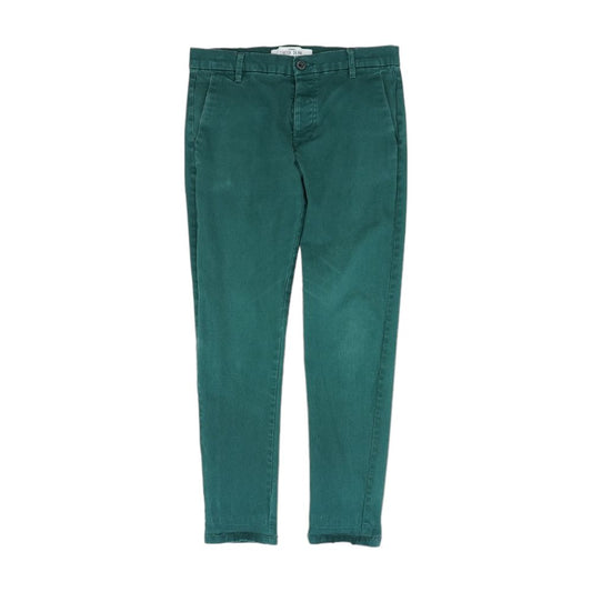 Green Solid Chino Pants