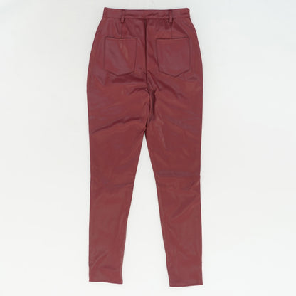 Red Solid Pants