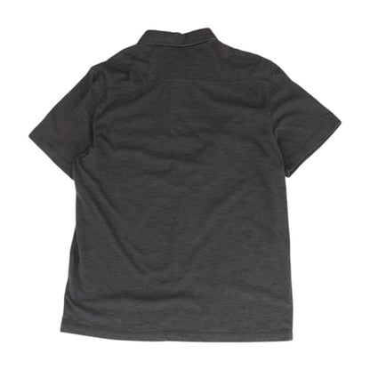 Charcoal Solid Short Sleeve Polo