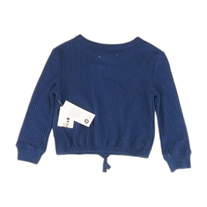 Navy Solid Crewneck Knit Top