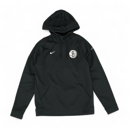 Black Solid Hoodie Pullover Brooklyn Nets