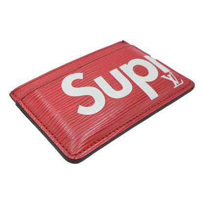 Louis Vuitton x Supreme Red Epi Leather Cardholder