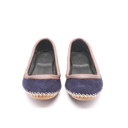 Campadrille Navy Ballet Flat Flats