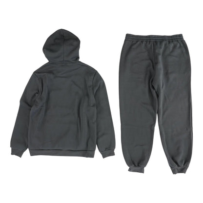 Charcoal Solid Hoodie Pullover and Pants Set