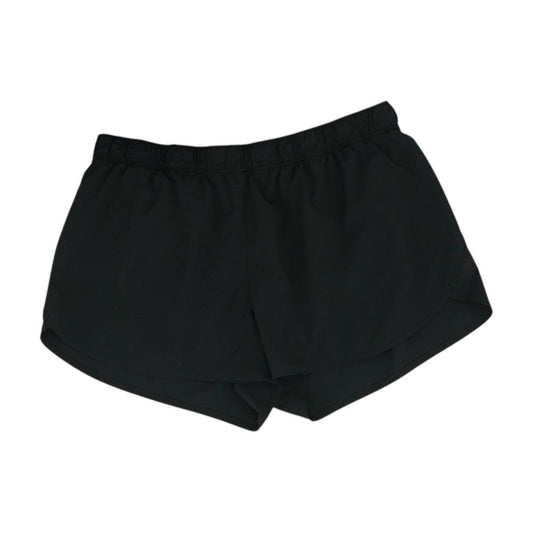 Black Solid Active Shorts