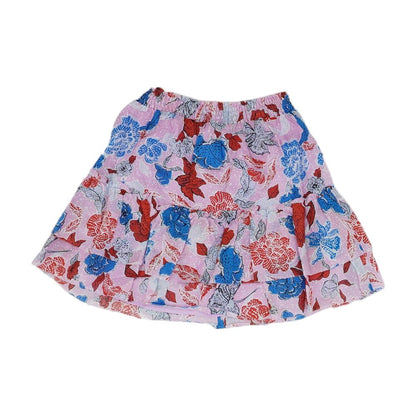 Pink Floral Mini Skirt