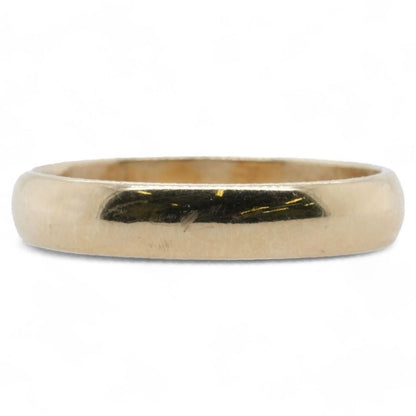 14K Gold Half Round Band