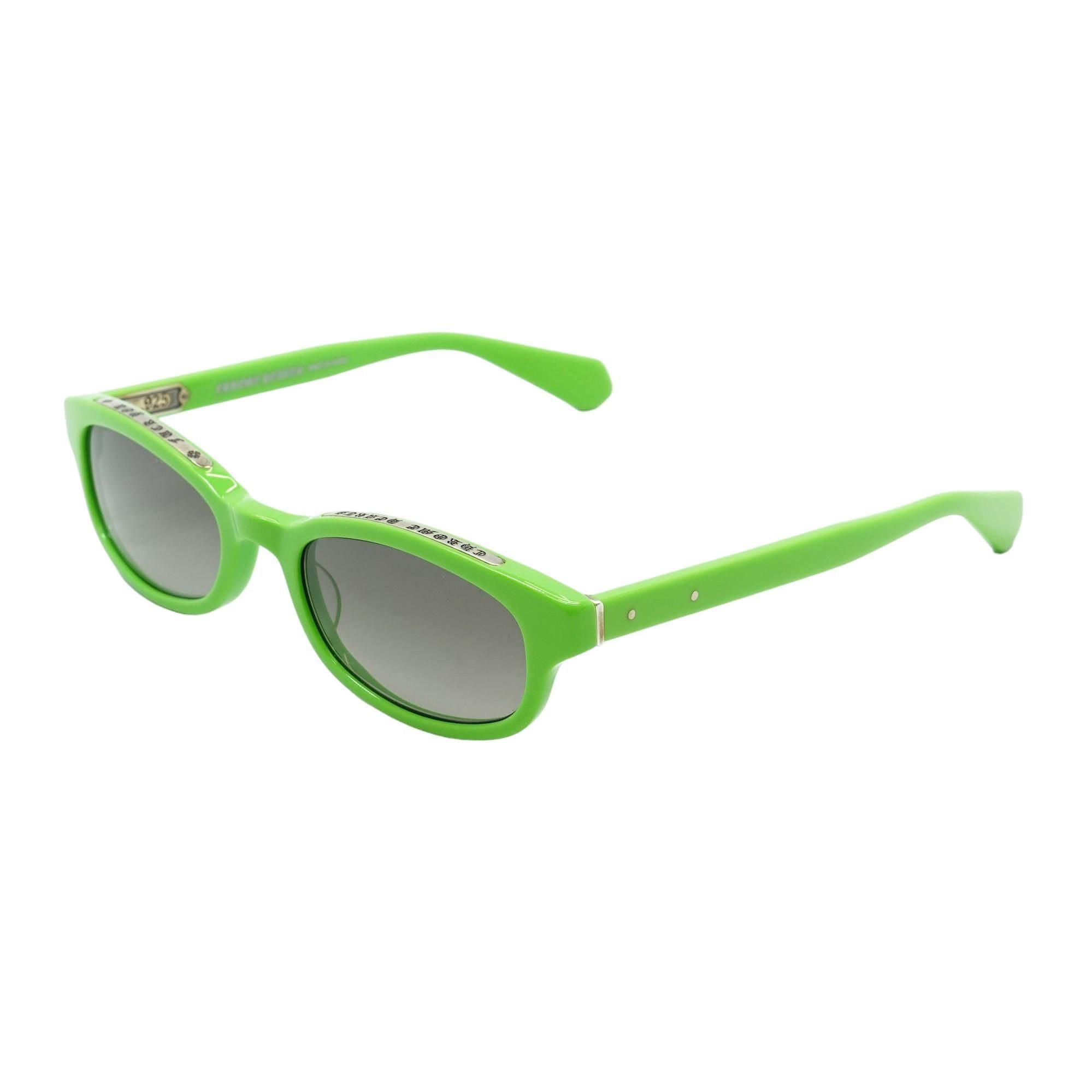 Green Lowrider Round Sunglasses