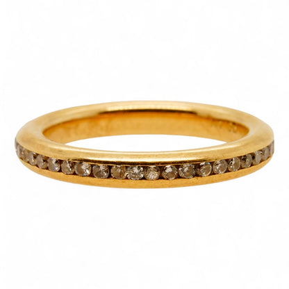 14K Gold Channel Set Diamond Eternity Band