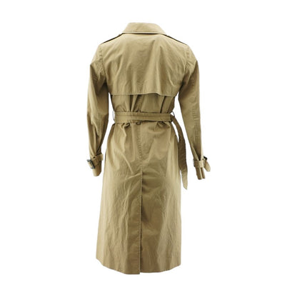 Khaki Solid Topcoat Coat