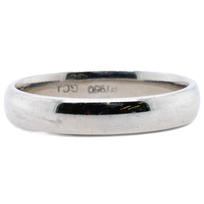 Platinum Half Round Band