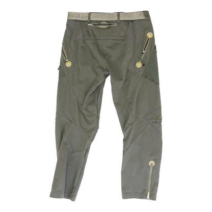 Gray Solid Active Pants