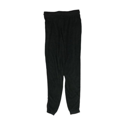 Black Solid Joggers Pants