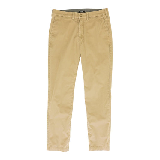 Khaki Solid Chino Pants