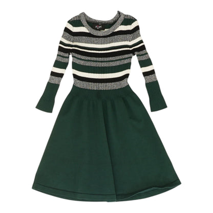 Green Striped Mini Dress