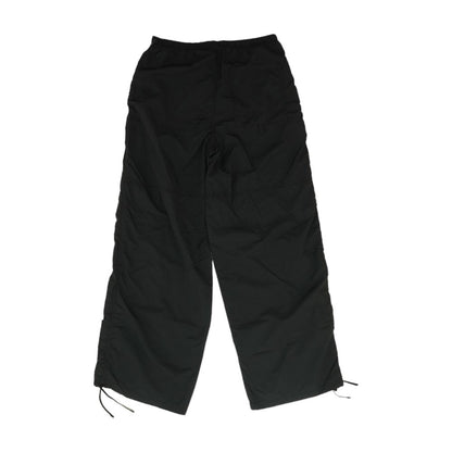 Black Solid Active Pants