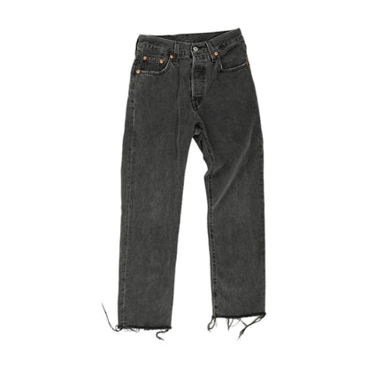 201 Black Solid Jeans