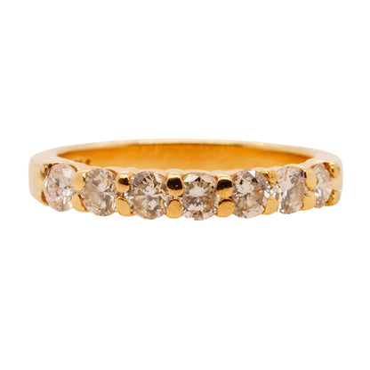 14K Gold Prong Set Diamond Band