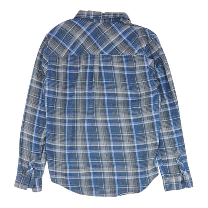 Blue Plaid Long Sleeve Button Down