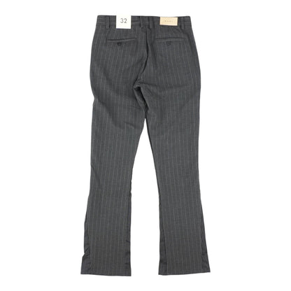 Gray Striped Dress Pants