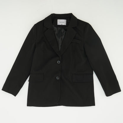 Black Solid Blazer