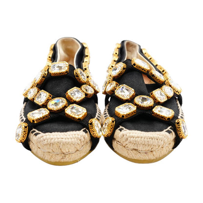 Pepita Crystal-Embellished Espadrilles