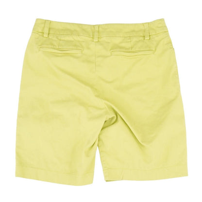 Green Solid Chino Shorts