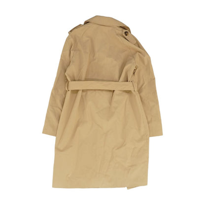 Khaki Solid Topcoat Coat