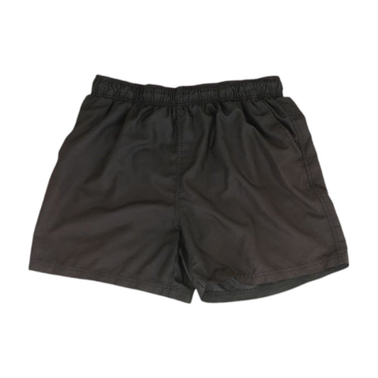 Black Solid Swim Shorts