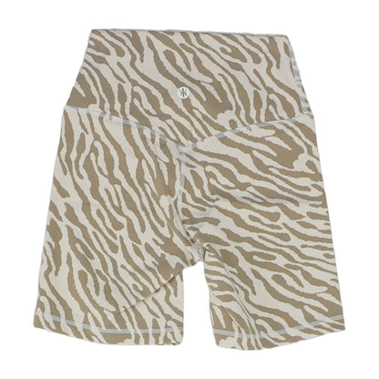 Beige Animal Print Active Shorts