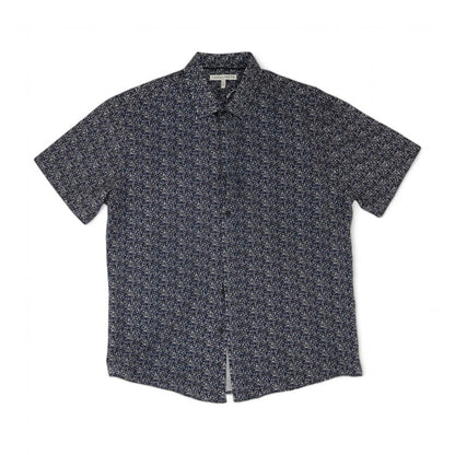 Navy Misc Short Sleeve Button Down