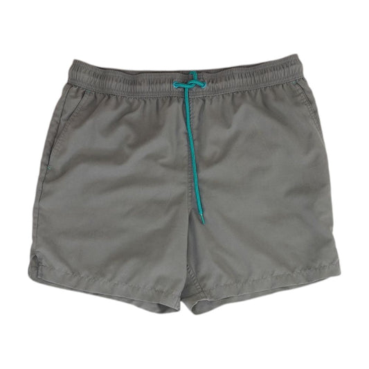 Gray Solid Swim Shorts