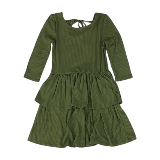 Olive Solid Midi Dress