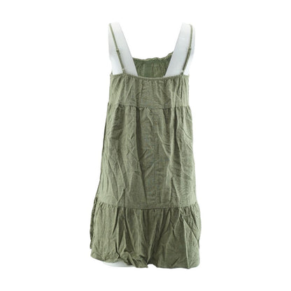 Olive Solid Mini Dress