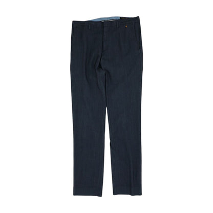 Navy Solid Chino Pants