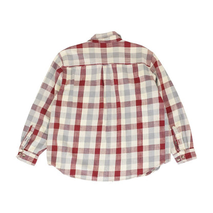 Red Plaid Long Sleeve Button Down