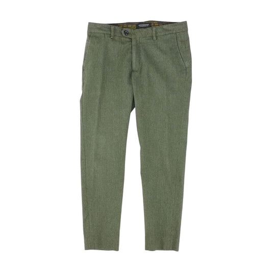 Green Solid Chino Pants