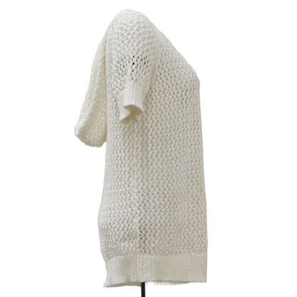 Ivory Solid Cardigan Sweater