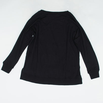 Black Solid Sweatshirt