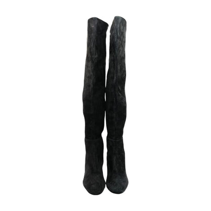 5050 Suede Over-The-Knee Boots in Black