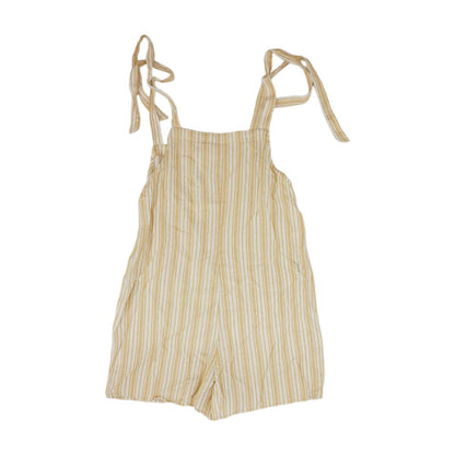 Tan Striped Romper