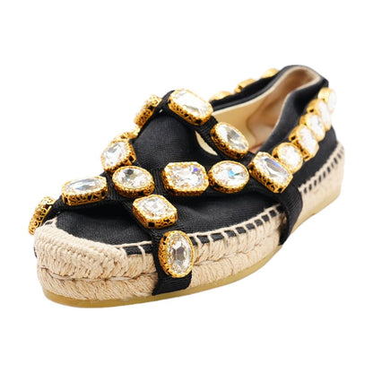 Pepita Crystal-Embellished Espadrilles